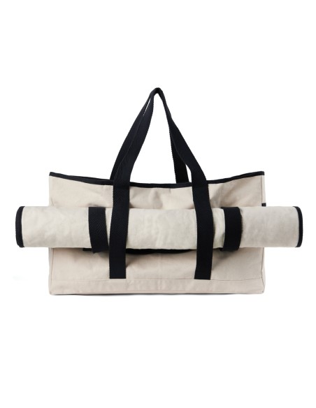 Borsa spiaggia VINGA Volonne in tela riciclata AWARE™